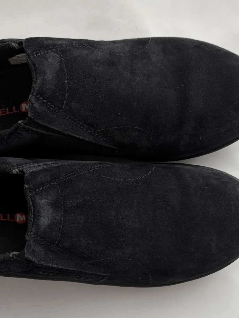 Merrell Men's Jungle Moccasins Black Suede US 12 Leather Shoes